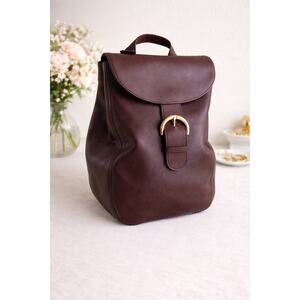 Coach Mahogany Chocolate Brown backpack vintage leather